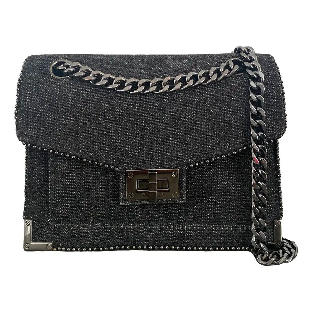 NWT OS The Kooples Dark Gray Chain Shoulder Bag