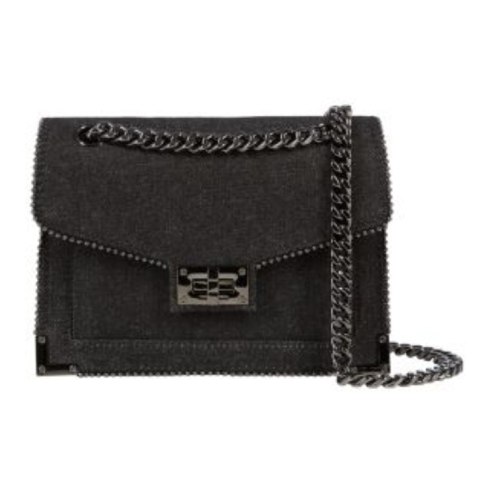 NWT OS The Kooples Dark Gray Chain Shoulder Bag