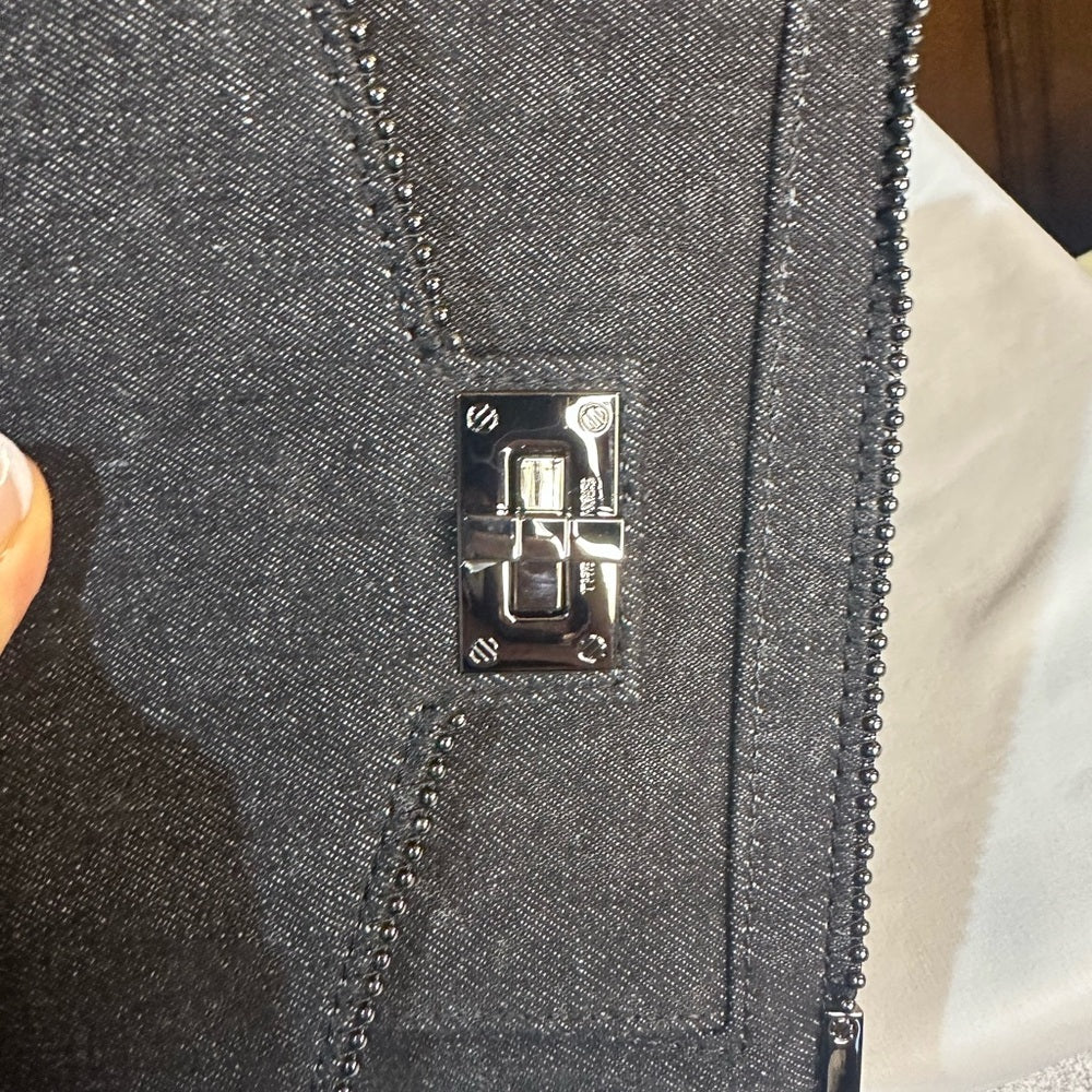 NWT OS The Kooples Dark Gray Chain Shoulder Bag