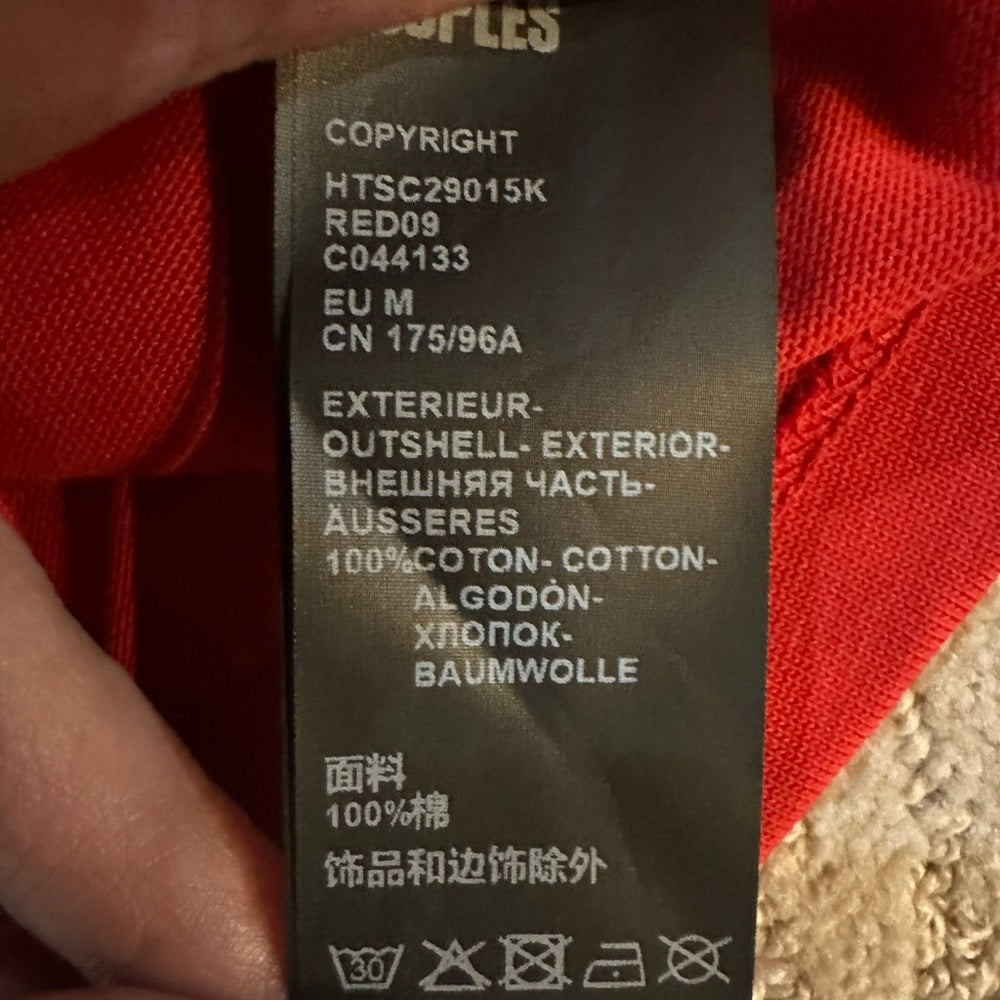 NWT SIZE M The Kooples Red Tee with Silver Logo