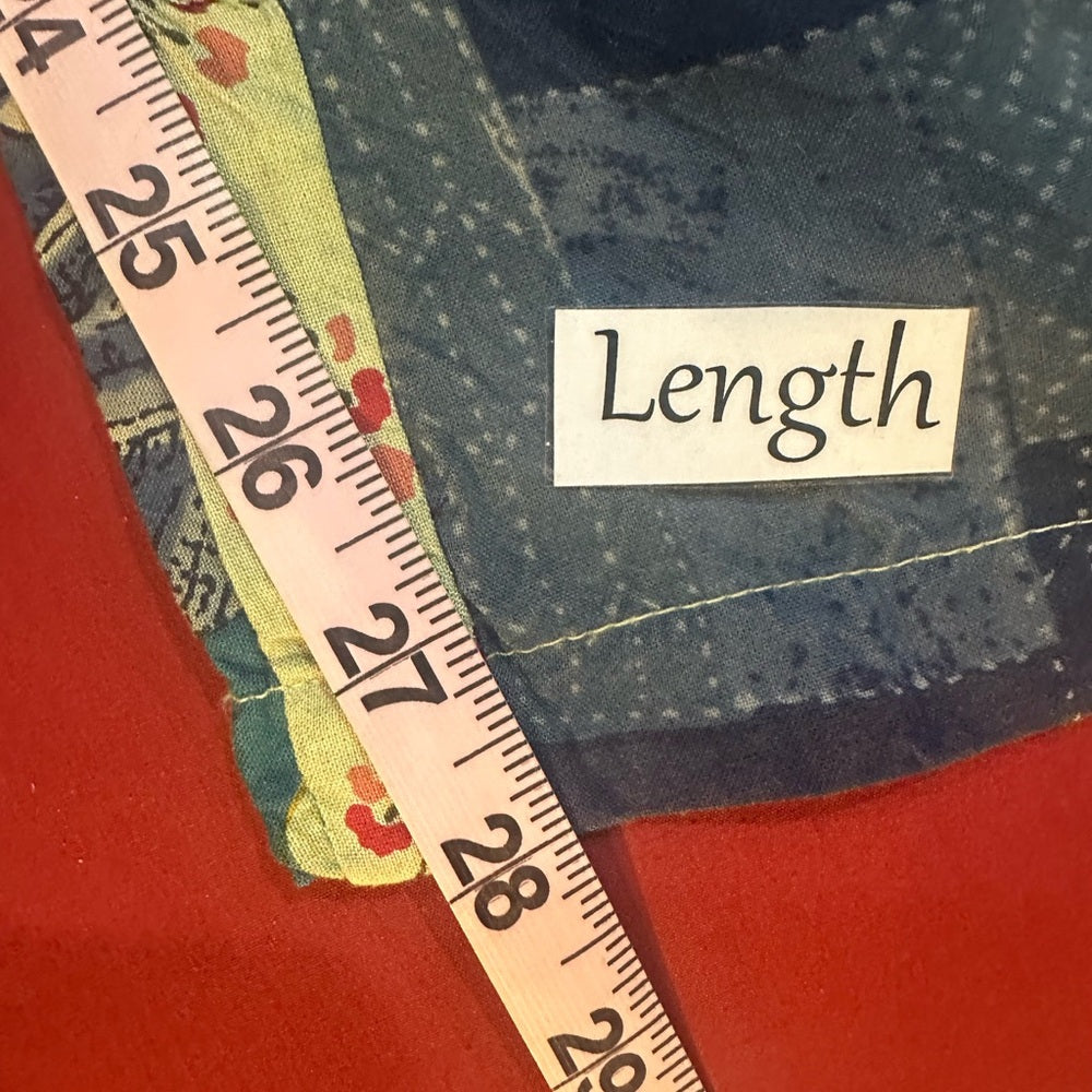 NWT SIZE OS Bohemian Patchwork Wide Leg Pants