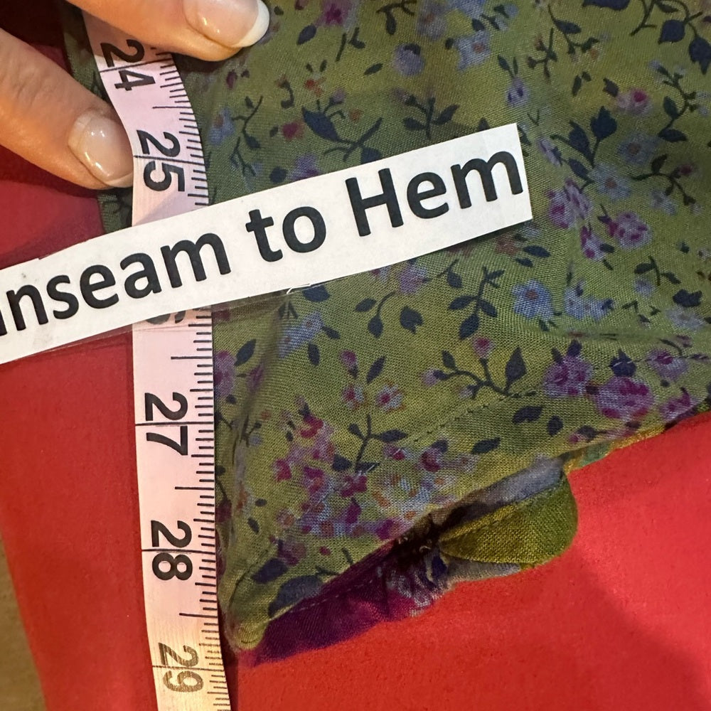 NWT SIZE OS Advance Apparels Colorful Patchwork big leg pants