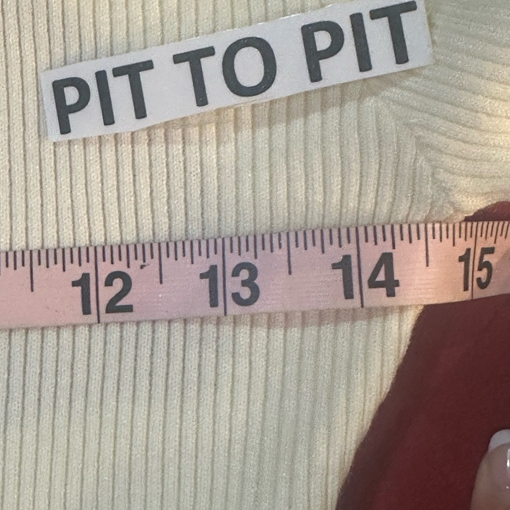 NWT SIZE M LBLC the Label White Long Sleeve Bodysuit