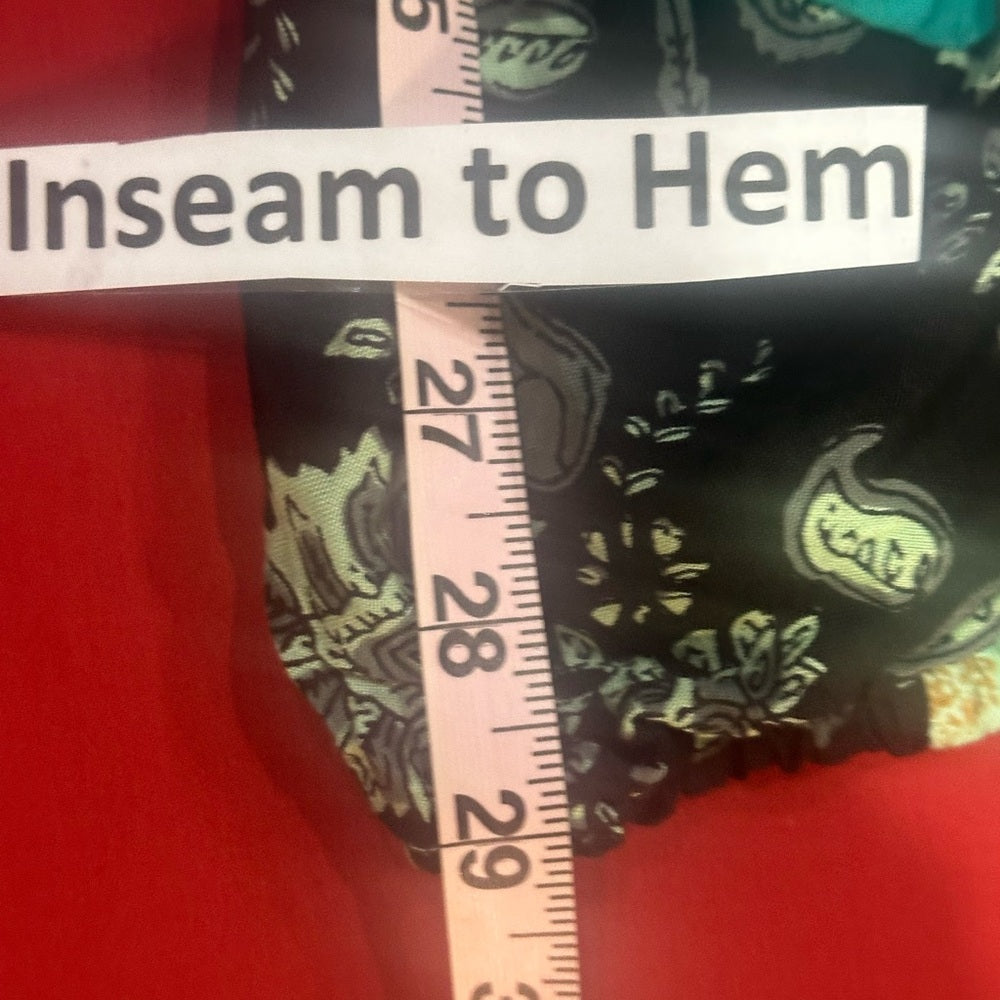 NWT SIZE OS Advance Apparels Colorful Patchwork Cropped Pants