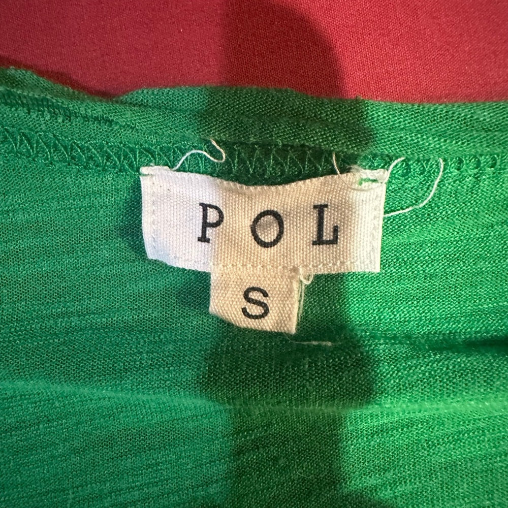 NWOT SIZE S POL Vibrant Green Short Sleeve Tee