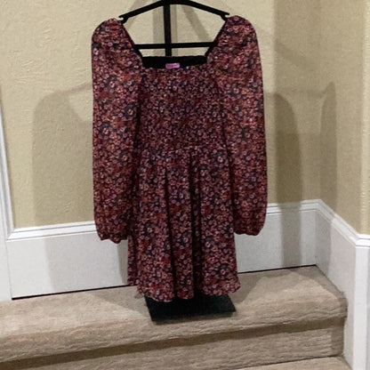 NWT SIZE Small  Floral  Dress - Pink and Black