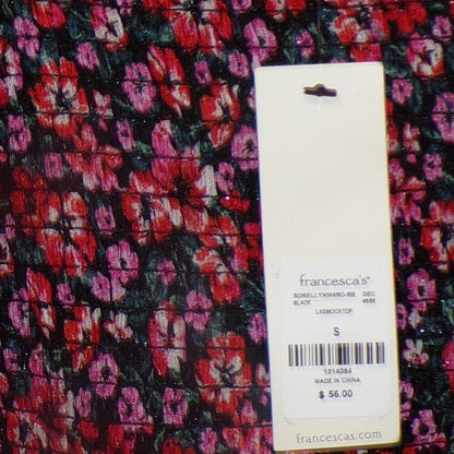 NWT SIZE Small  Floral  Dress - Pink and Black