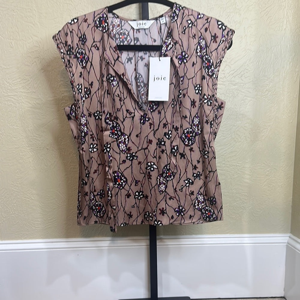 Joie Women's Floral Top - Pink and Black