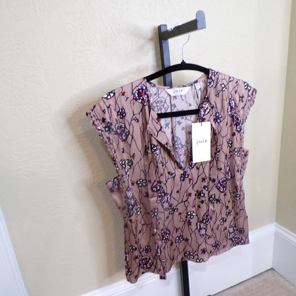 Joie Women's Floral Top - Pink and Black
