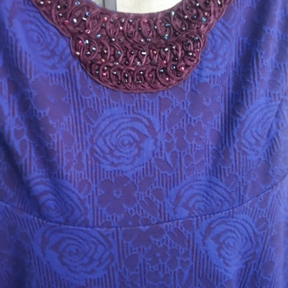 NWOT SIZE M We The Free Purple Fit and Flare Mini Dress
