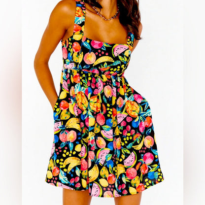 NWT Show Me Your MuMu Fling mini dress in fruity tango