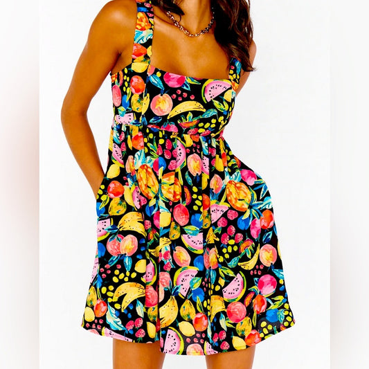 NWT Show Me Your MuMu Fling mini dress in fruity tango