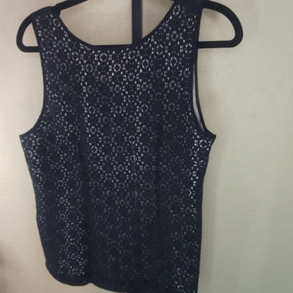 J. Crew Blue Lace Tank Top