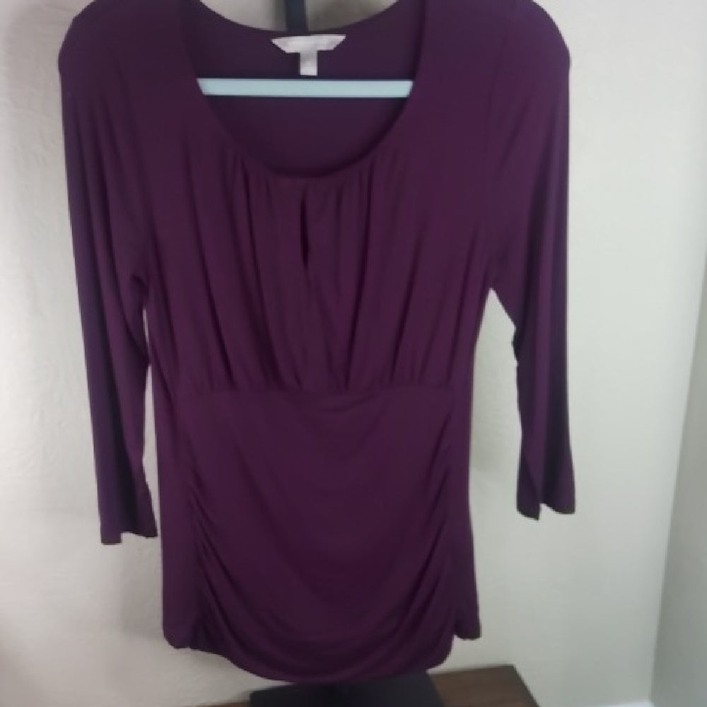 NWOT SIZE S Banana Republic Purple Long Sleeve Tee