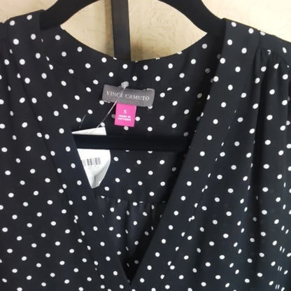 Vince Camuto Black Sleeveless Blouse