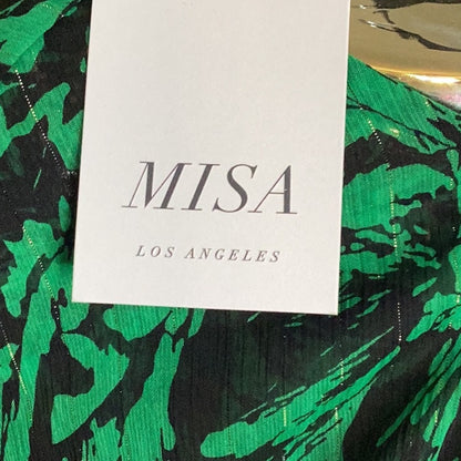 NWT Misa Green Patterned Women's Top