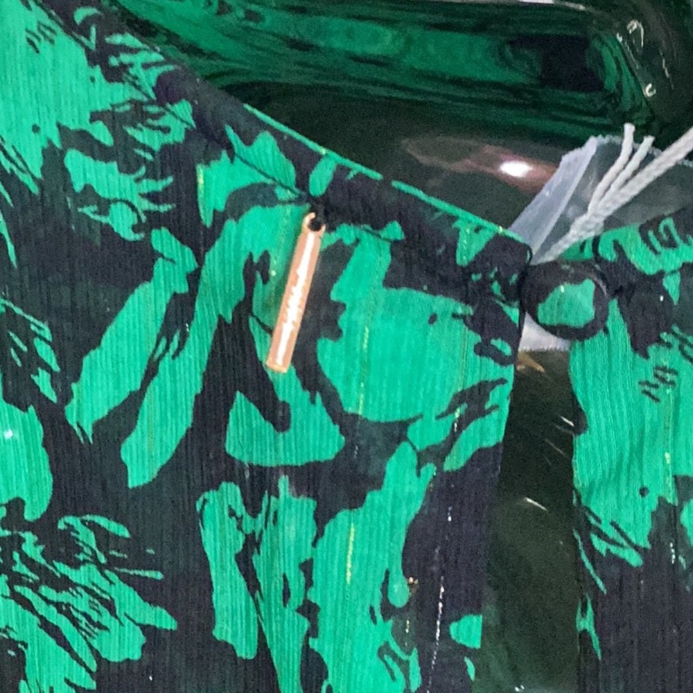 NWT Misa Green Patterned Women's Top