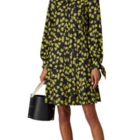 Derek Lam Floral Long Sleeve Dress