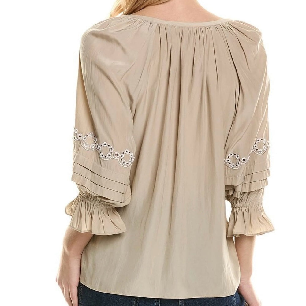 NWT size XS Ramy Brook Tan Blouse