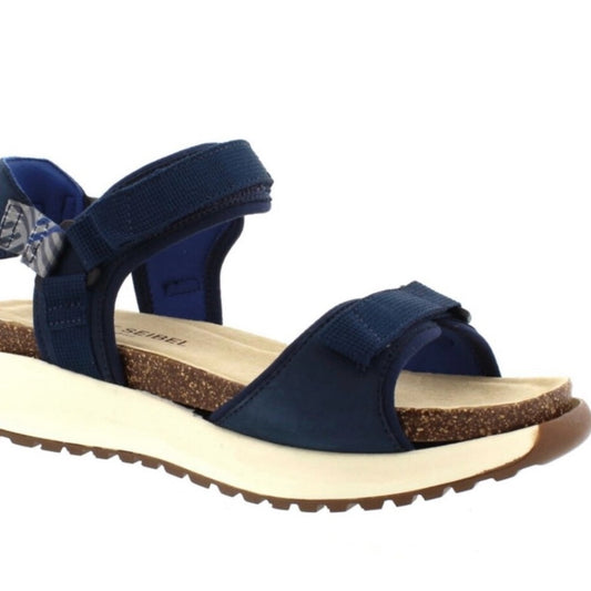 NEW SIZE 9-91/2 Josef Seibel Blue Sandals with Adjustable Straps