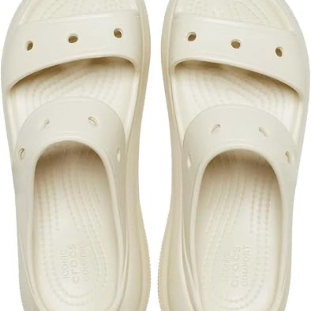 NEW size 10 Crocs White Slide Sandals
