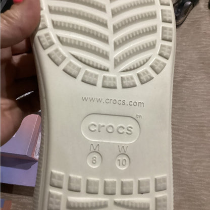 NEW size 10 Crocs White Slide Sandals