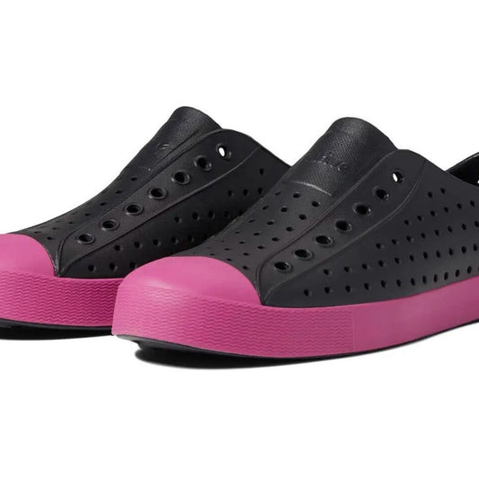 NEW SIZE 10 Native Black and Pink Slip-On Shoes