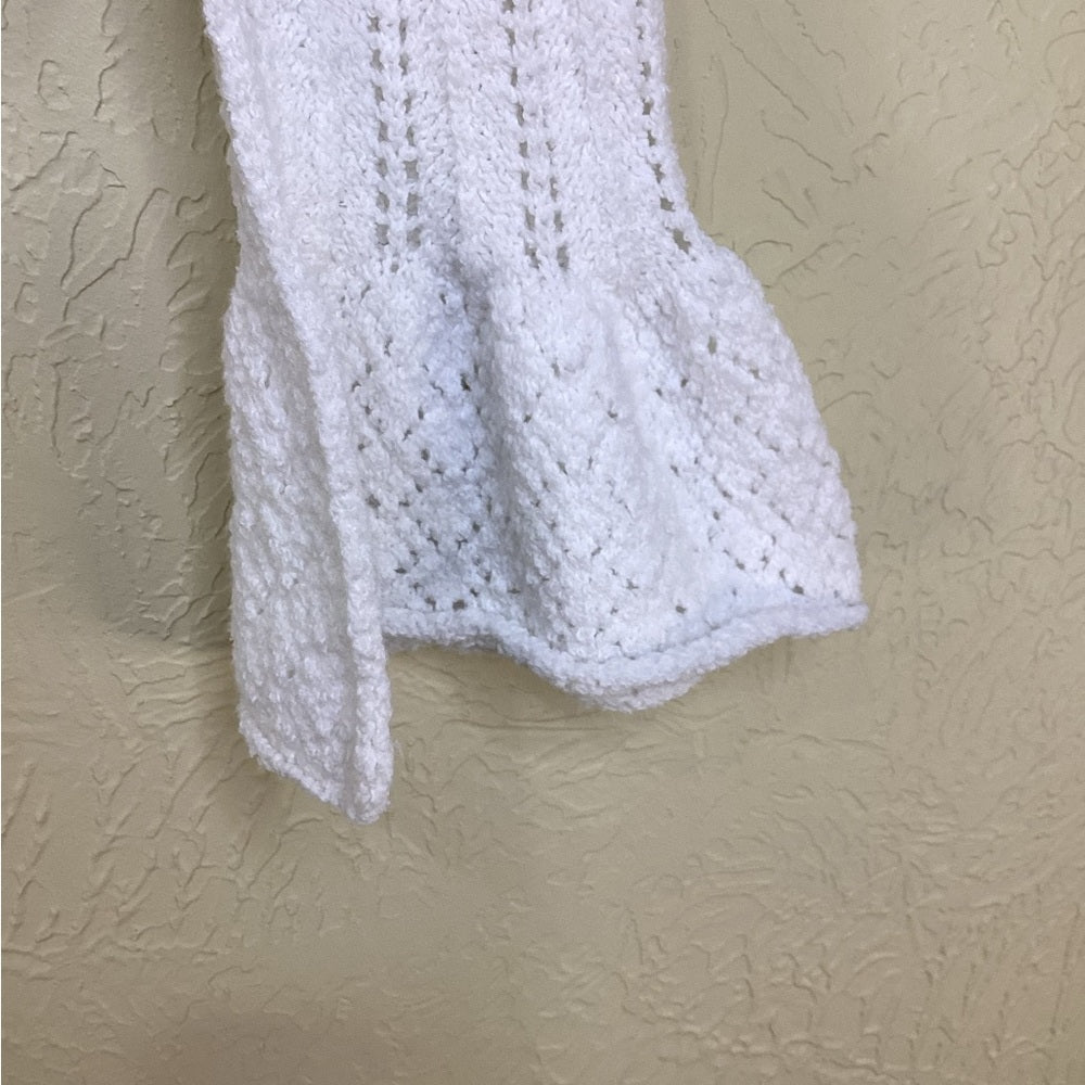 NWT SIZE L We The Free White Ribbed Crop Top