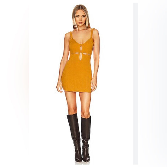 NWT Size XL  For Love And Lemons Brown Sheath Cocktail Dress