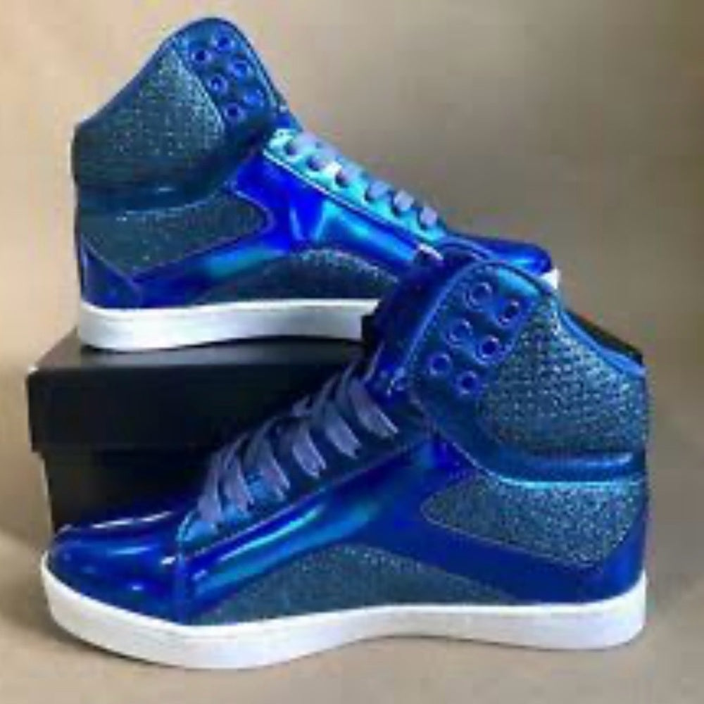 NEW SIZE 6 Pastry Women's Blue High-Top Sneakers