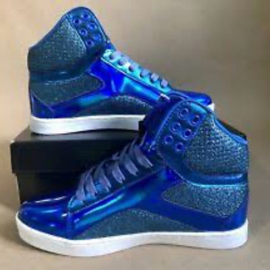 NEW SIZE 6 Pastry Women's Blue High-Top Sneakers