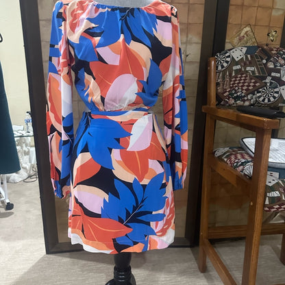 NWOT SIZE XS MINKPINK Bell Sleeve Blue and Pink Sundress