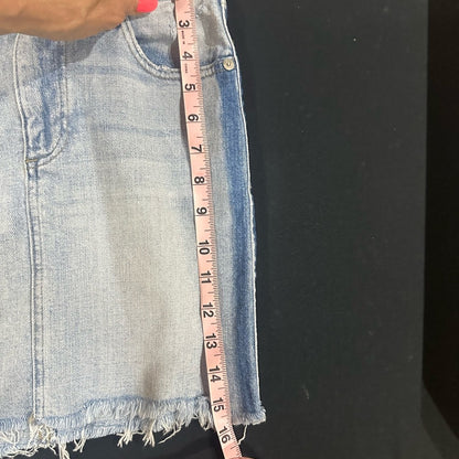 Size 25 Pistola Blue A-line Mini Skirt