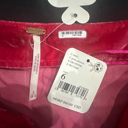 NWT SIZE 6 Free People Red Mini Asymmetrical Wrap Skirt