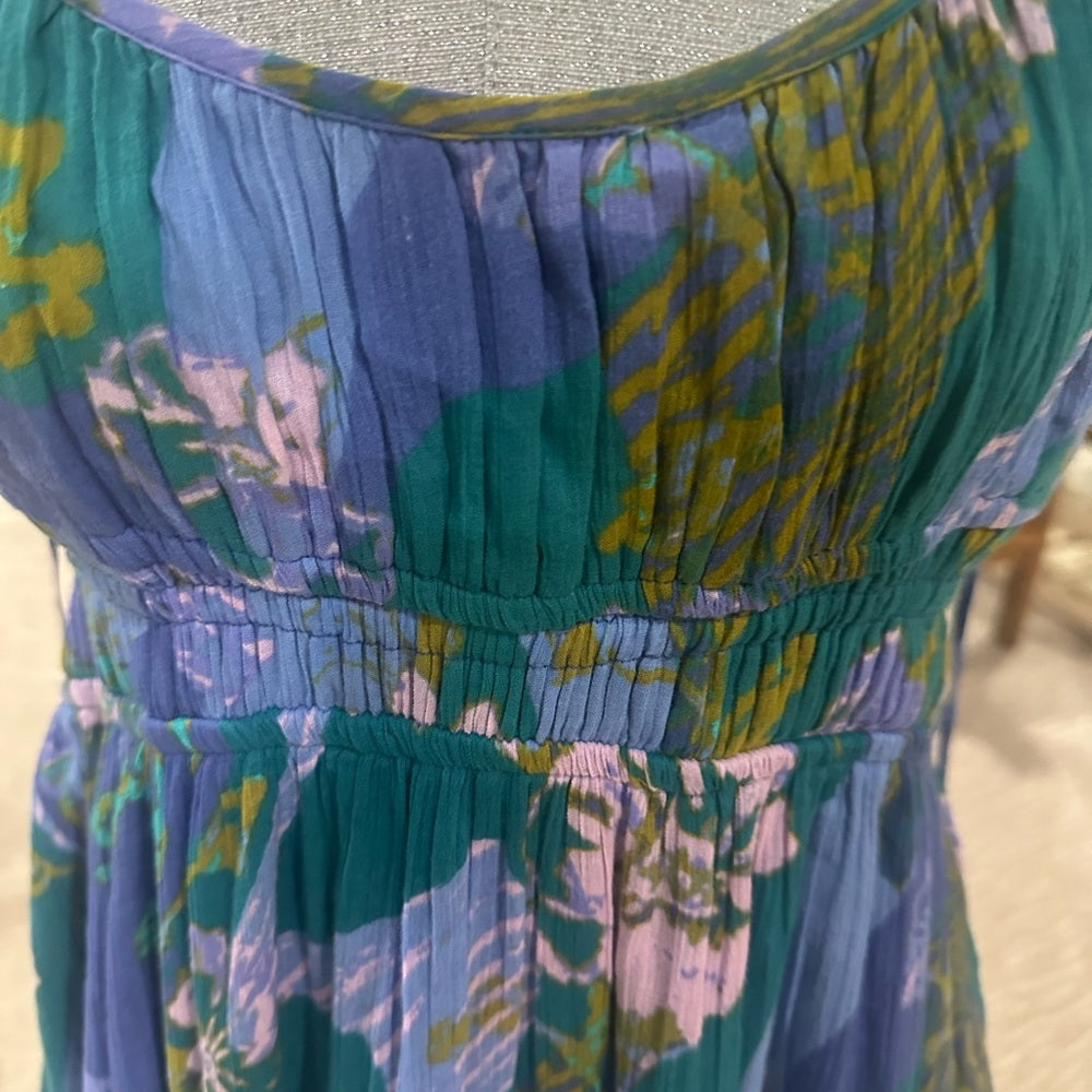 NWOT SIZE M Free People Blue and Purple Mini Dress
