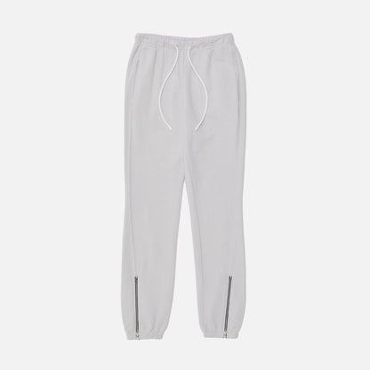 NWT SIZE S Cotton Citizen White Sweatpants with Relaxed Fit and Ankle Zippers