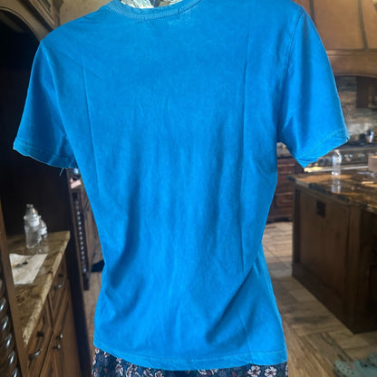 NWT SIZE XS Cotton Citizen Blue Fitted Short Sleeve T-Shirt