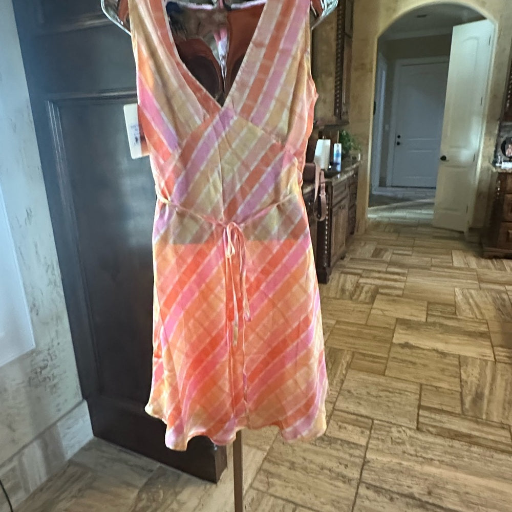 NWT size 8 PepperMayo Pink and Yellow Mini Dress