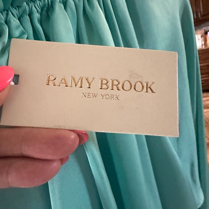 NWT SIZE XS Ramy Brook Green Relaxed Long Sleeve Blouse