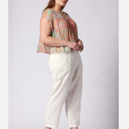 NWT SIZE XS Joie Cream Crop Top Elegant Design