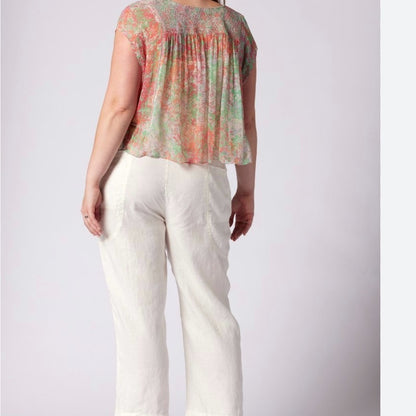 NWT SIZE XS Joie Cream Crop Top Elegant Design