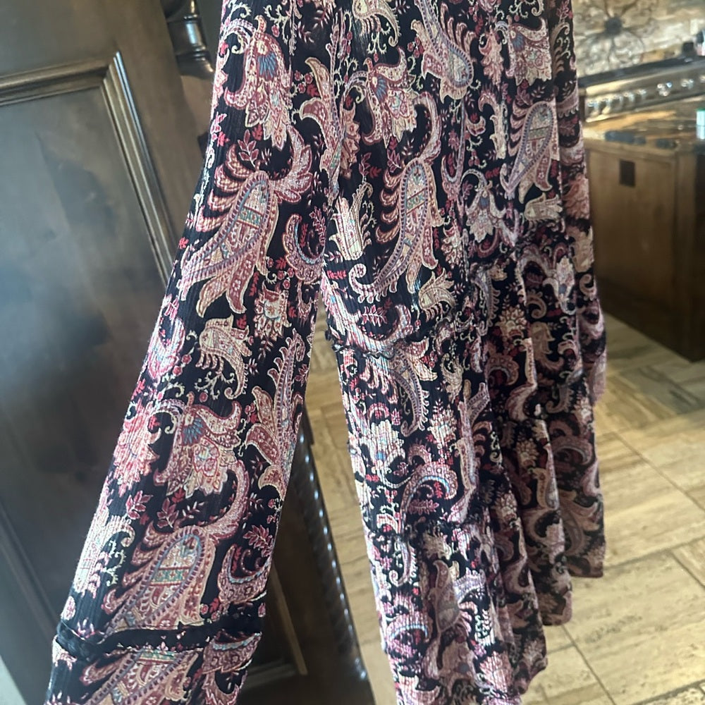 SIZE M Knox Rose Pink Ruffled Tiered Sundress