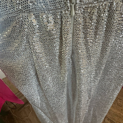 NWT SIZE XS Show Me Your MuMu Silver Maxi Wrap Skirt
