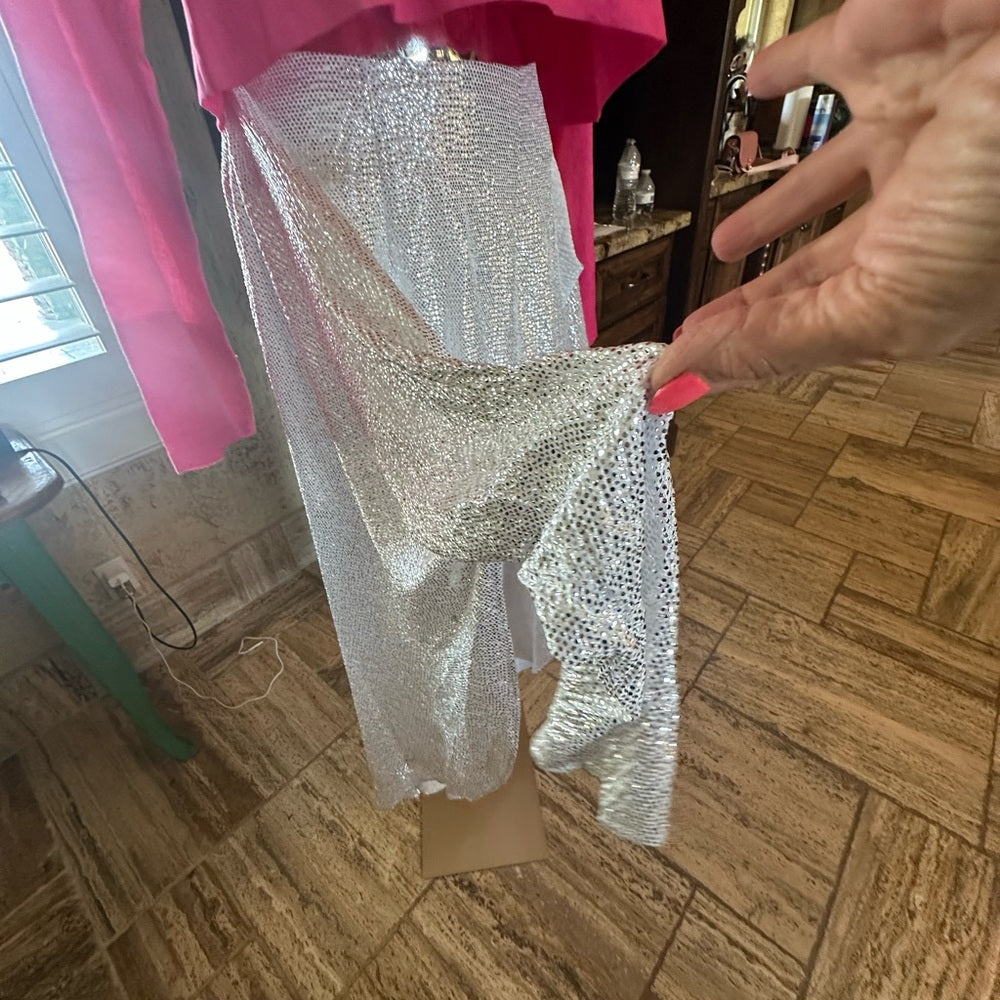 NWT SIZE XS Show Me Your MuMu Silver Maxi Wrap Skirt