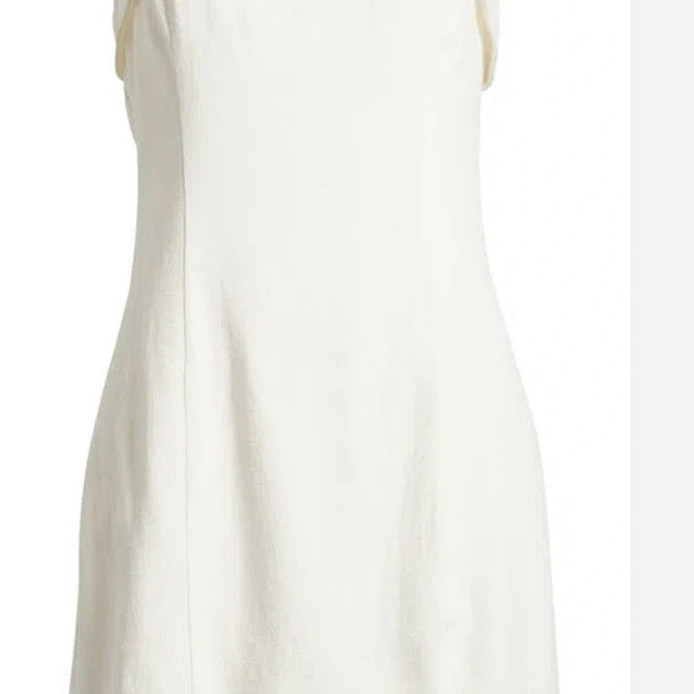 SIZE L BP White Strapless Sheath Dress Slit