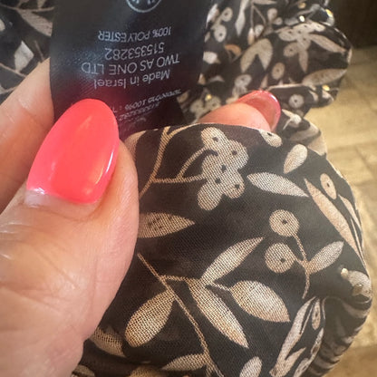 NWT SIZE XS/S Sabina Musayev Black and White Ruched Mini Skirt