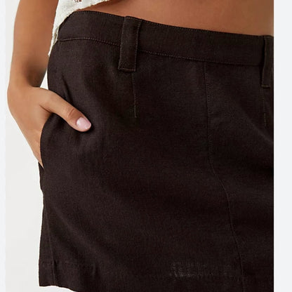 NWT SIZE 10 Free People Green Pencil Mini Skirt Work