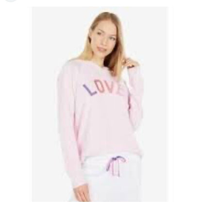 NWT SIZE S Sundry Pink LOVE Hoodie