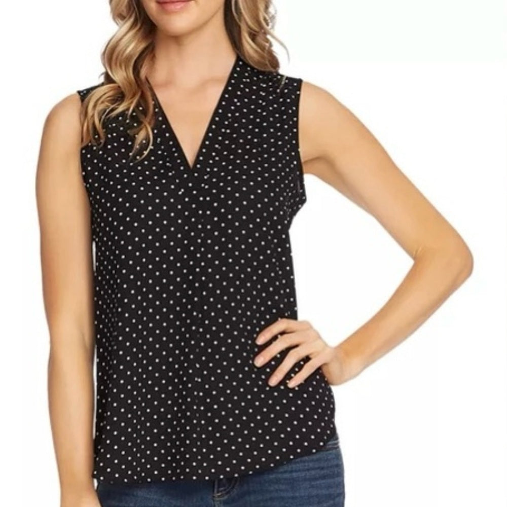 Vince Camuto Black Sleeveless Blouse