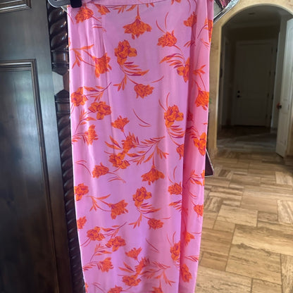 NWOT SIZE M Blue Life Asymmetrical Pink and Orange Skirt